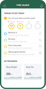 Custom branded app todo screen