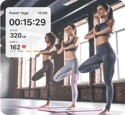 Exercise app screen
